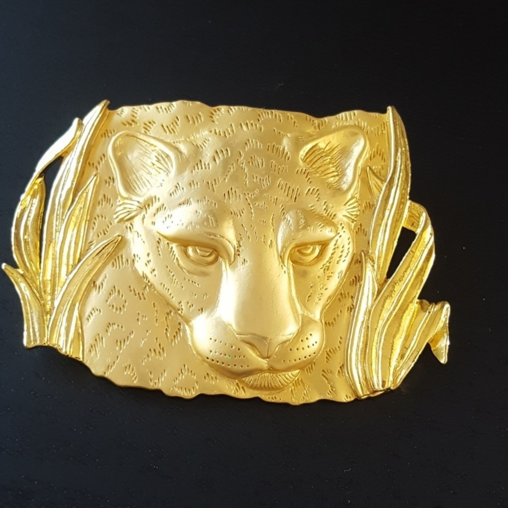 Park Lane - Vintage Gold Lion Brooch